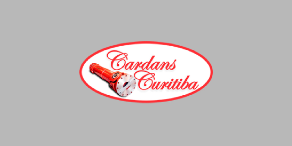 The former 'Cardans Curitiba' logo, which consisted on an red and white emblem with an image of a cardan shaft, on a gray background