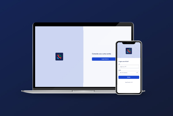 Project cover for Manduri App: notebook and smartphone showing onboarding screen