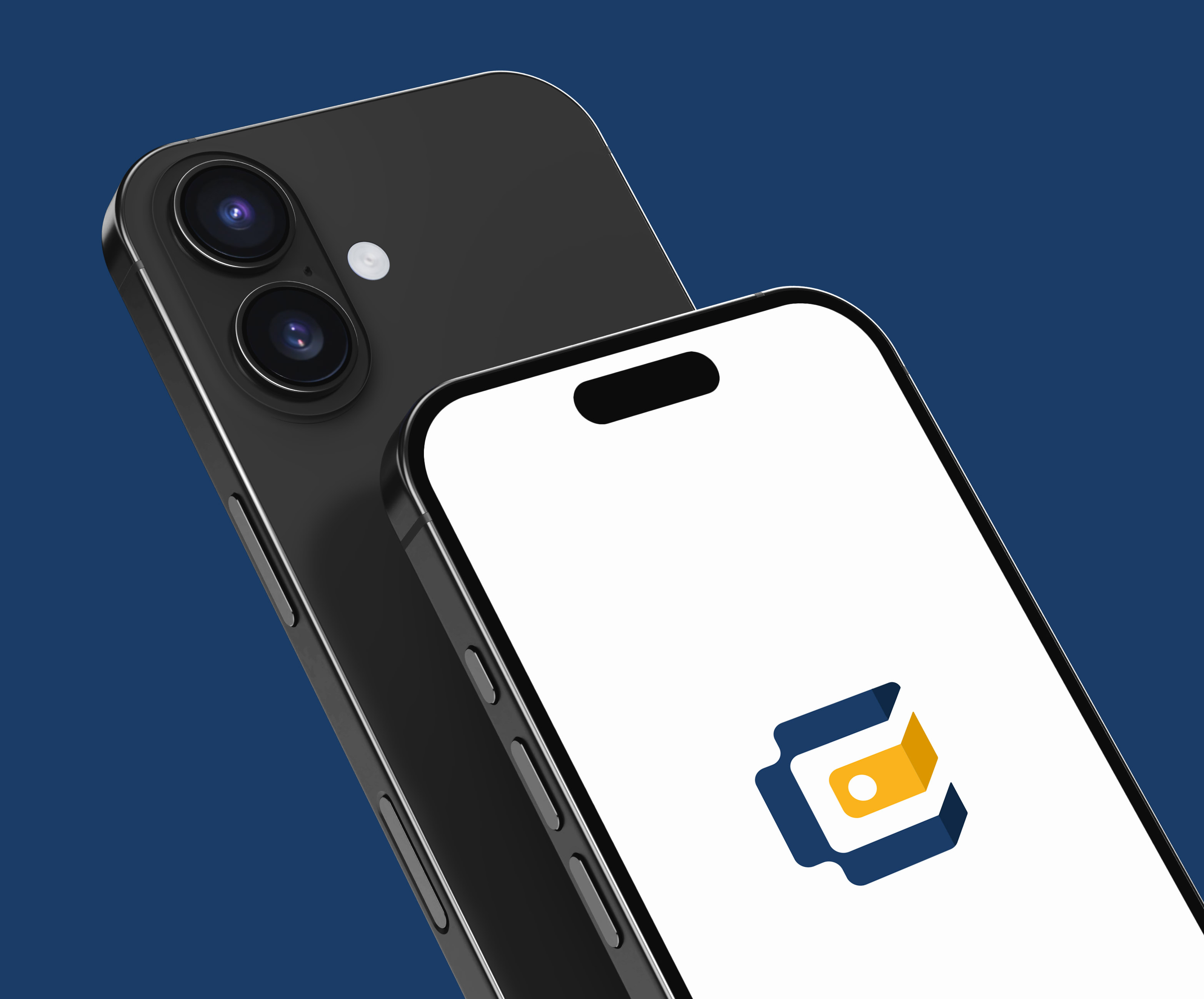 A smartphone screen showing the 'Cardans Curitiba' symbol on a white background